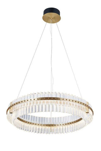 Aquinox 2-Tier Round Crystal Ring LED Chandelier - -1-Yiosilamp