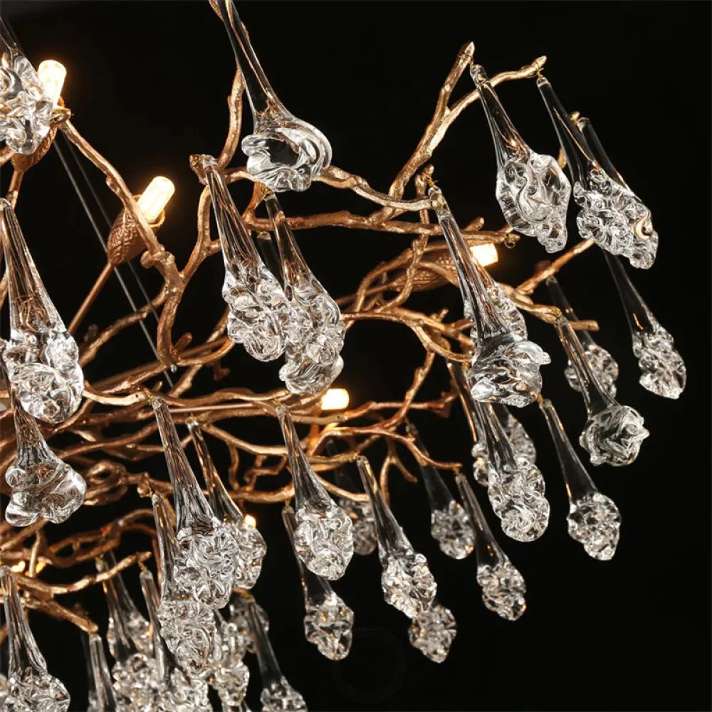 Anitra Modern Branch Chandelier Drop Flower D 31.5’’