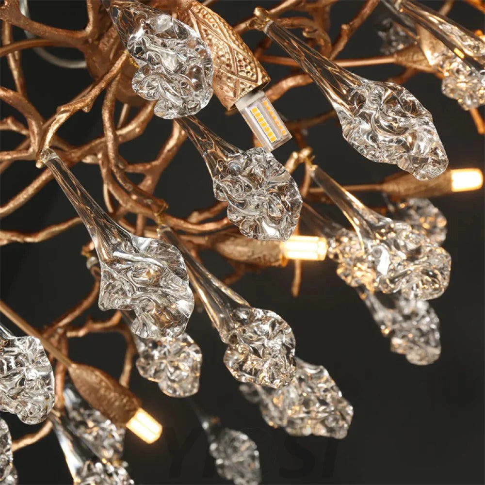 Anitra Modern Branch Chandelier Drop Flower D 39.3’’