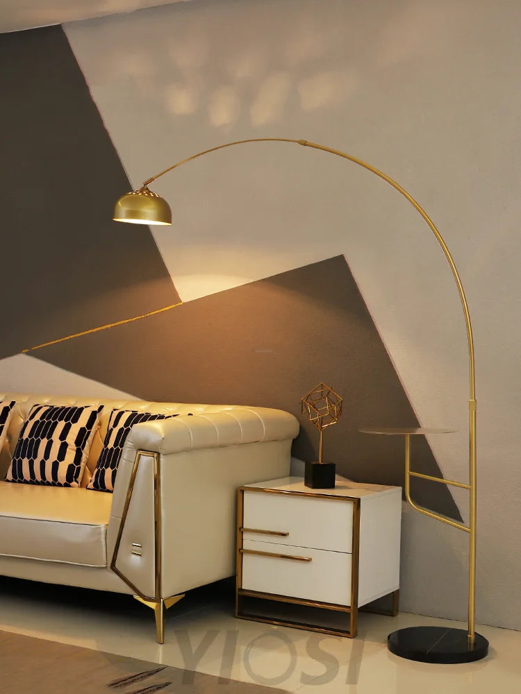 Arc Bell Floor Lamp  ∅ 11″ - Bent-1-Yiosilamp