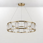 Arcus Contemporary Crystal Chandelier – lights off