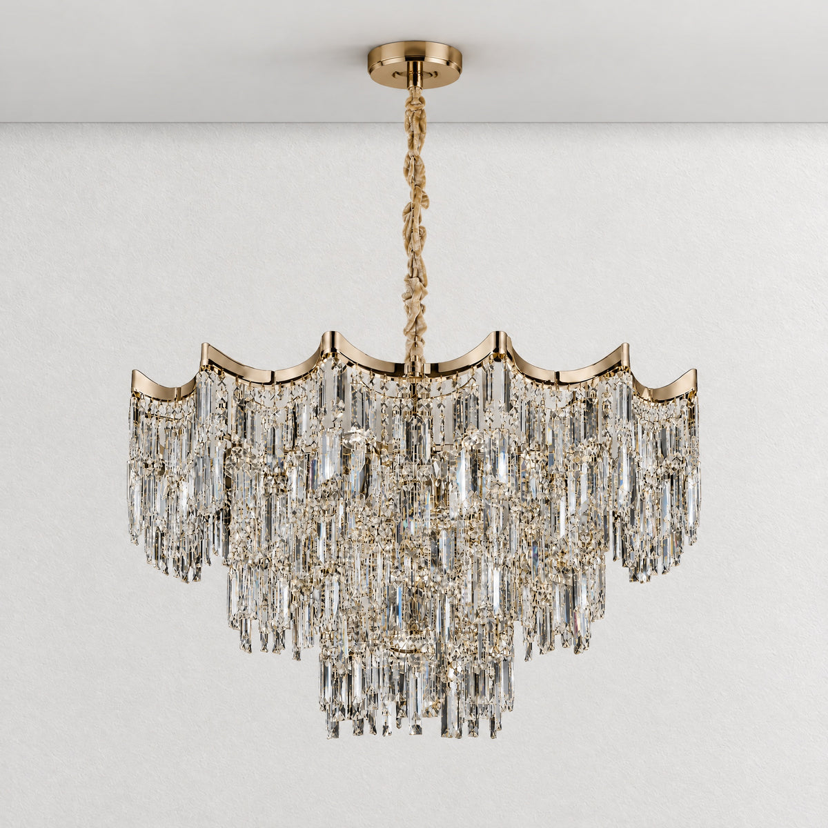 Aria Crystal Chandelier – lights off