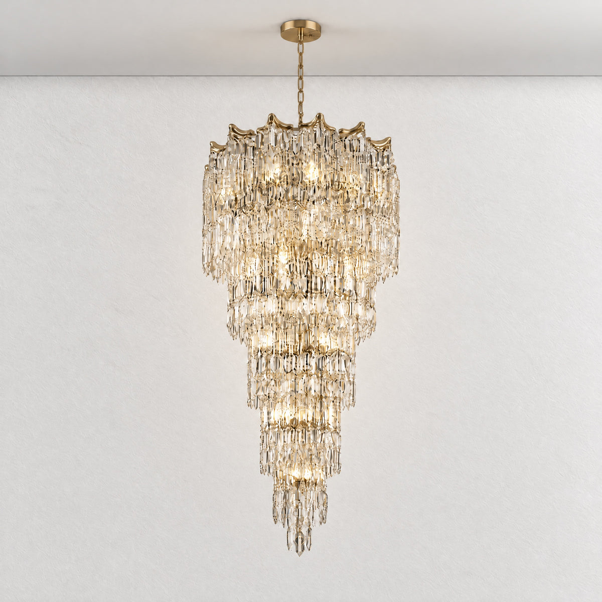 Aria Crystal Halo Chandelier