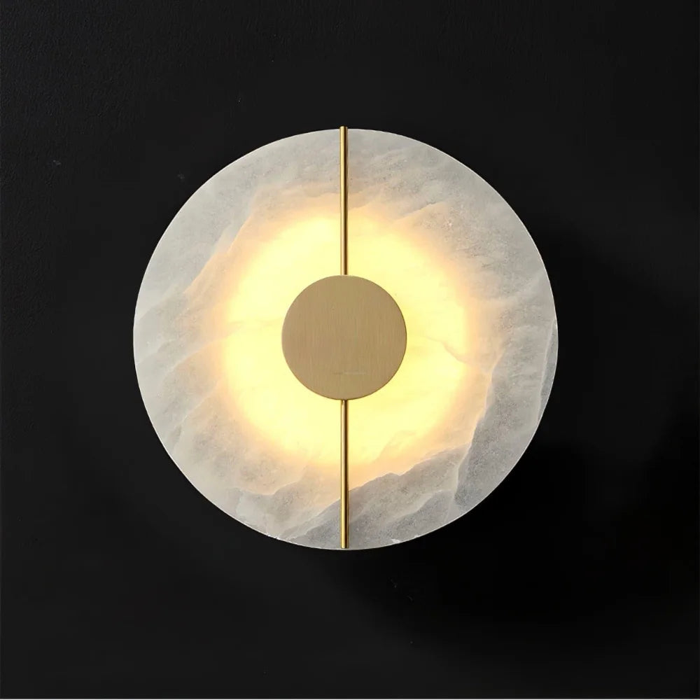 Artistic Alabaster Marble Wall Sconce - Yiosilamp