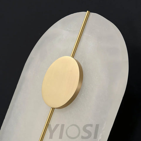 Artistic Alabaster Marble Wall Sconce - Yiosilamp