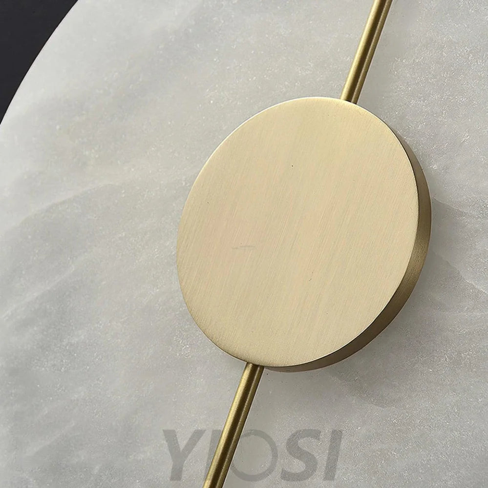 Artistic Alabaster Marble Wall Sconce - Yiosilamp