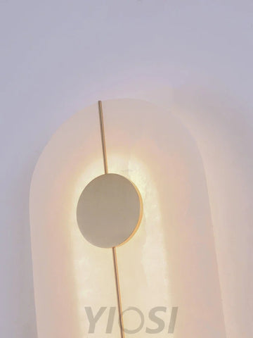 Artistic Alabaster Marble Wall Sconce - Yiosilamp