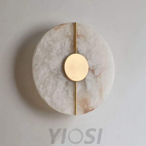 Artistic Alabaster Marble Wall Sconce - Yiosilamp