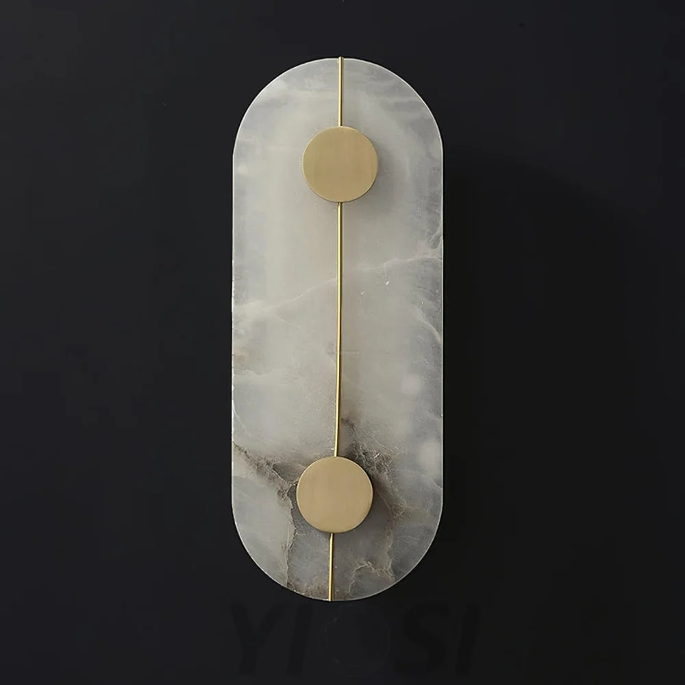 Artistic Alabaster Marble Wall Sconce - Yiosilamp