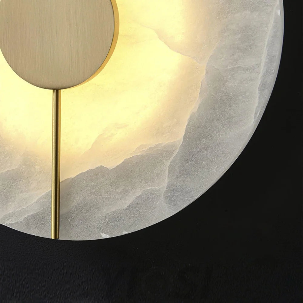 Artistic Alabaster Marble Wall Sconce - Yiosilamp