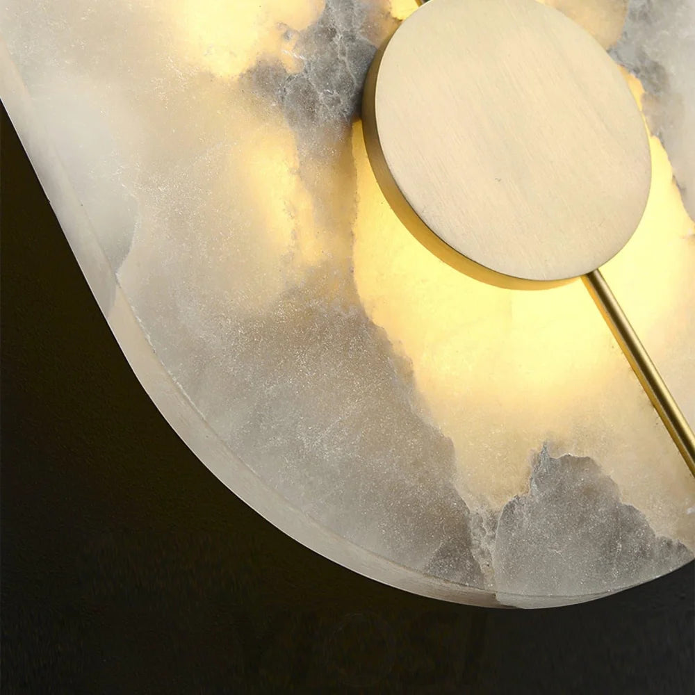 Artistic Alabaster Marble Wall Sconce - Yiosilamp