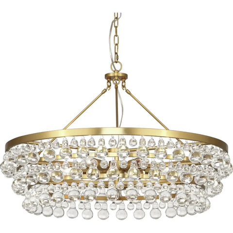 Artistic Pear Round Chandelier 50’’ Dining Room Gold