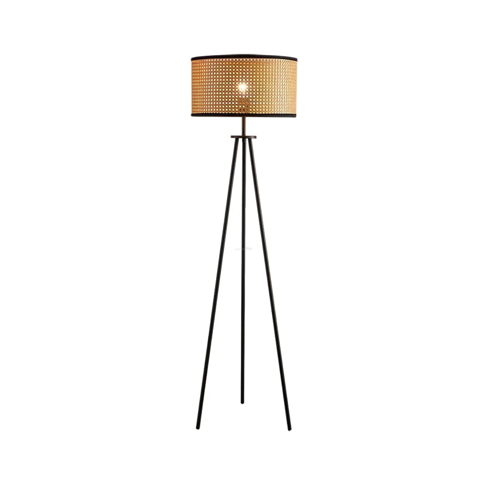 Aubrey Floor Lamp  ∅ 16.5″ Rattan - Rattan-1-Yiosilamp