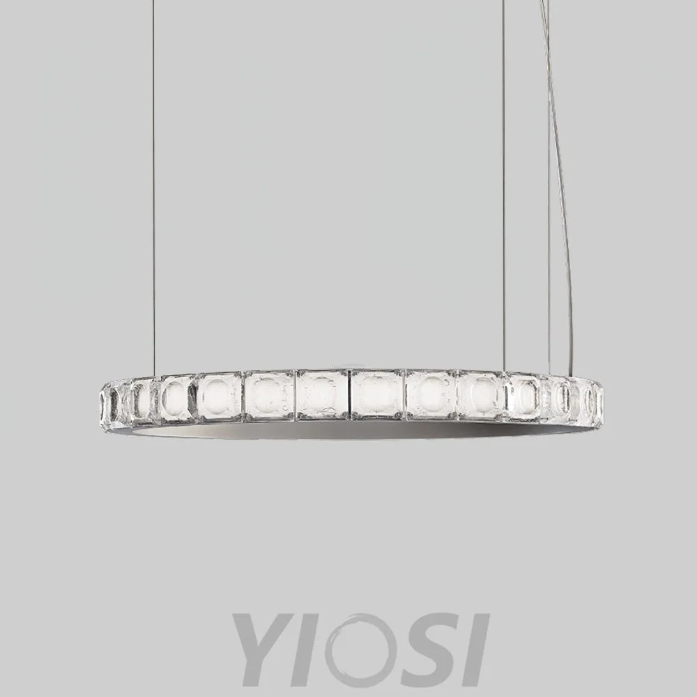 Aura Ring Chandelier ∅ 15.7″ - Straps-1-Yiosilamp