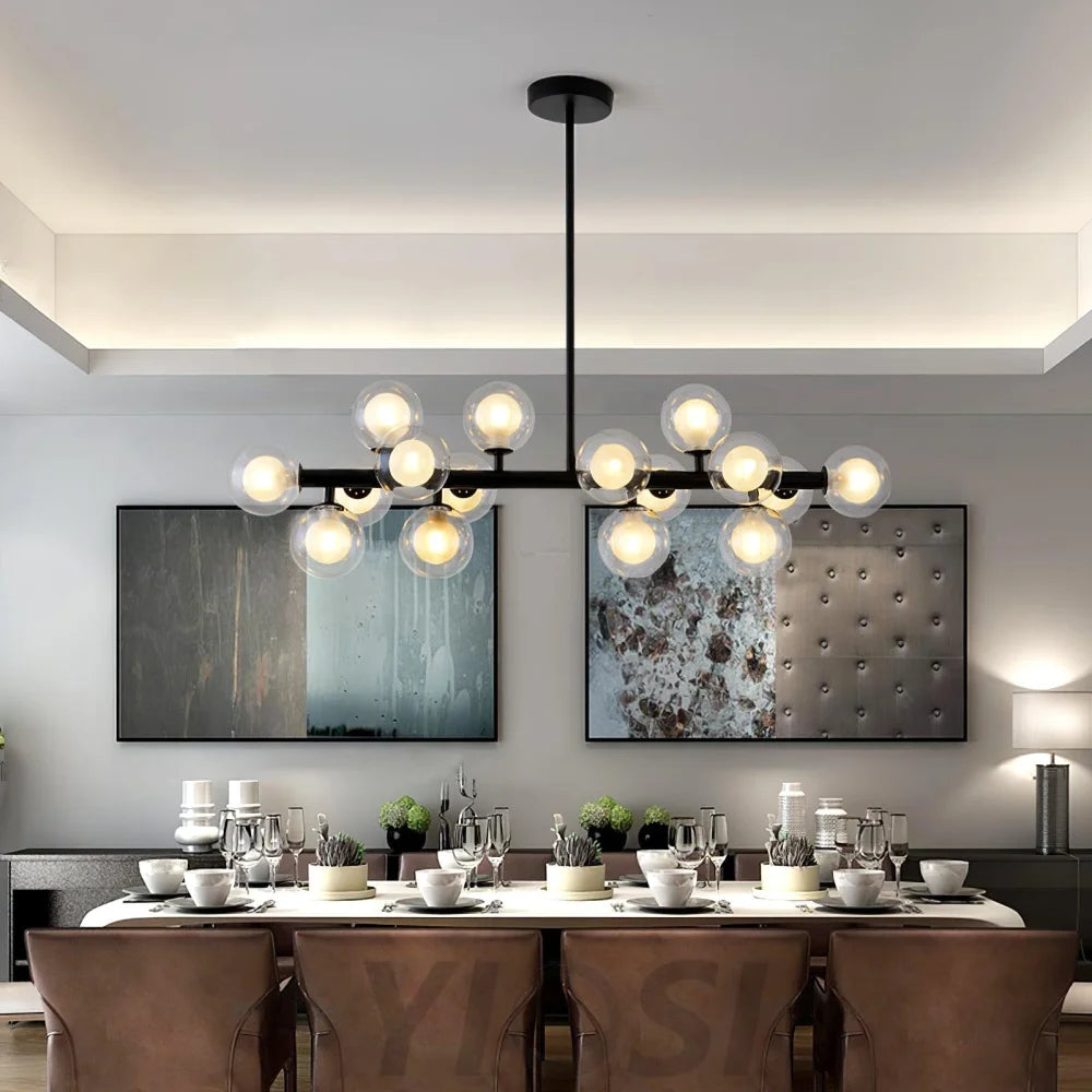 Aurelia Linear Chandelier - Hailey-1-Yiosilamp
