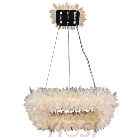 Ava Modern Rock Crystal Square Chandelier