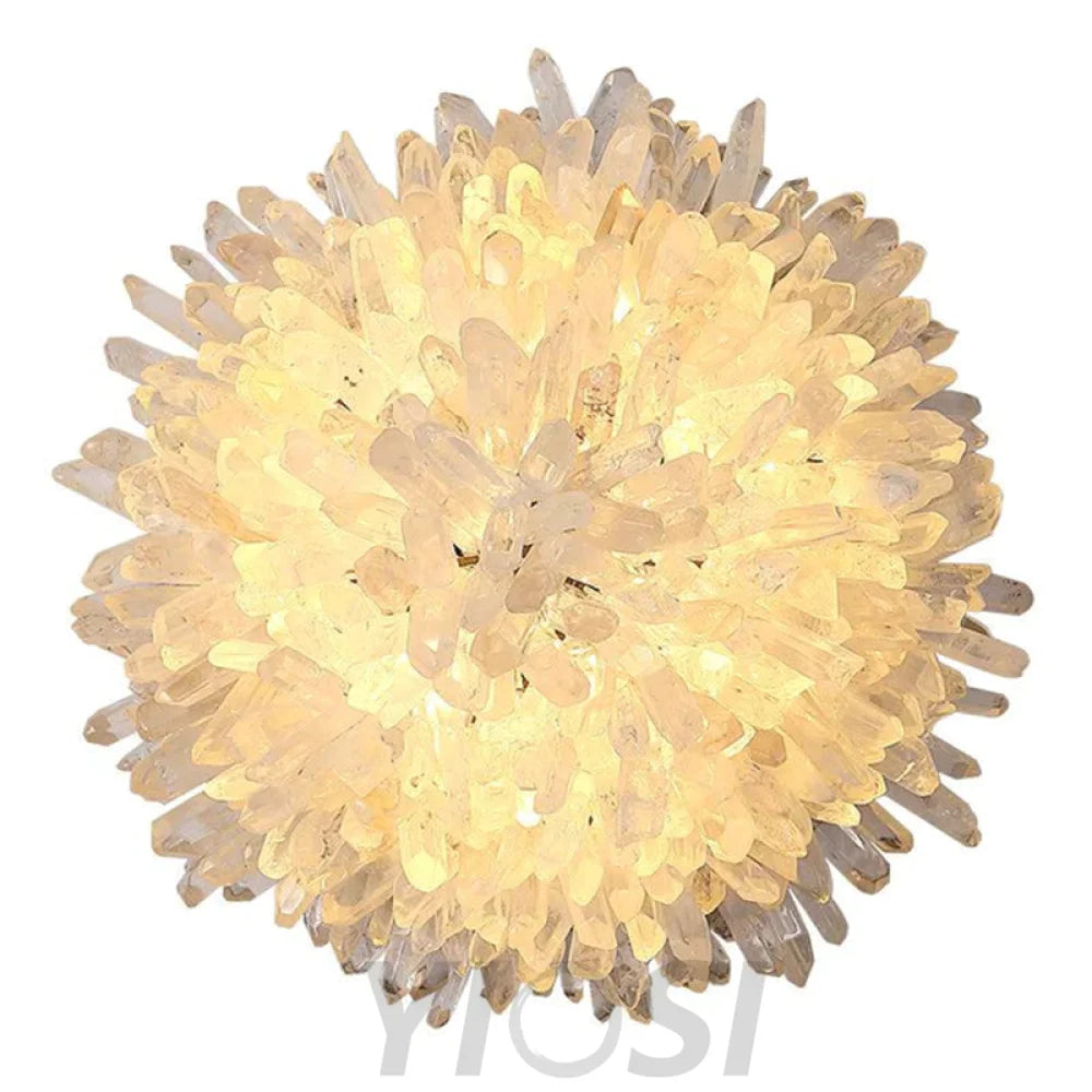 Ava Modern Rock Crystal Wall Sconce