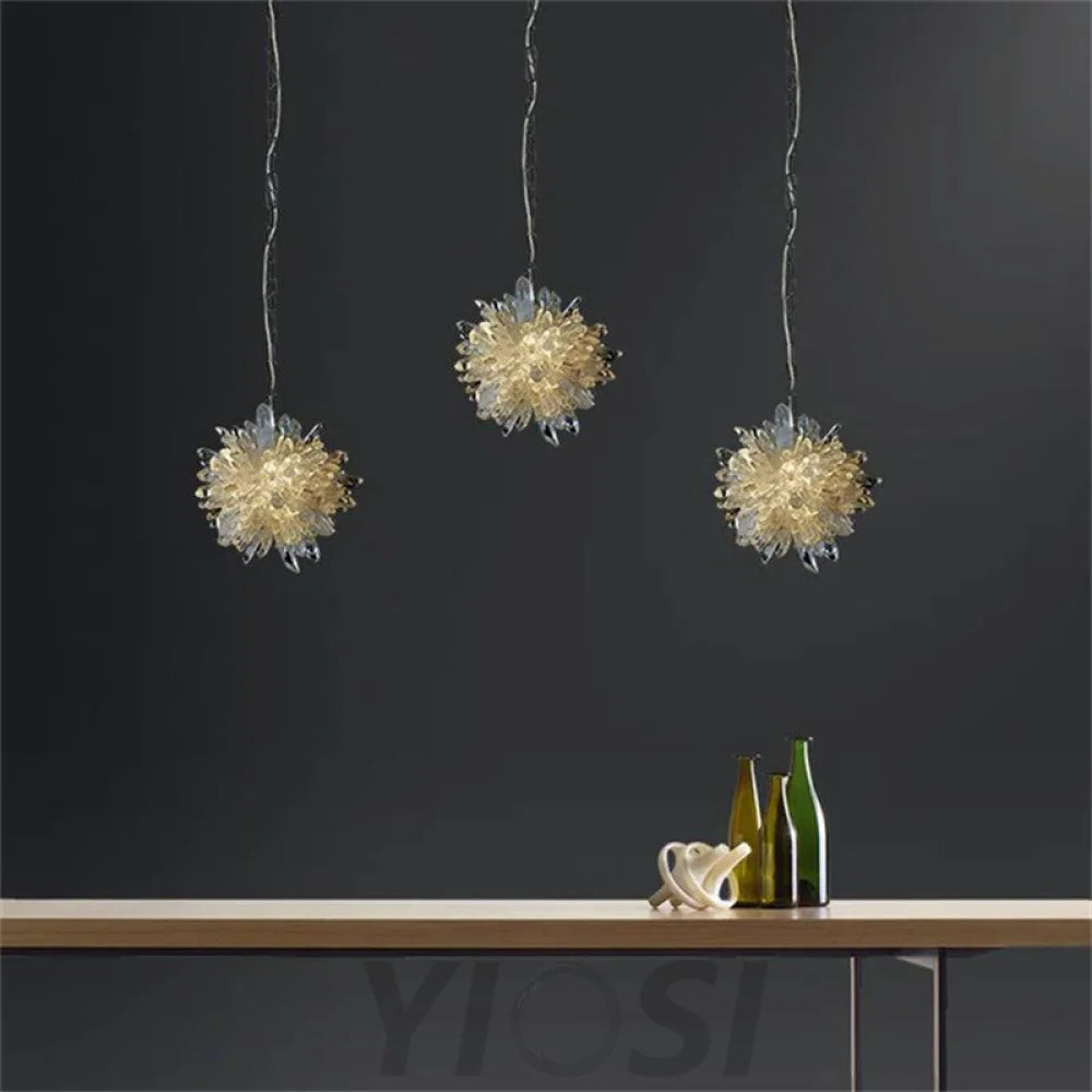 Averie Modern Rock Crystal Pendant Light