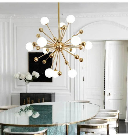 chandelier over kitchen island