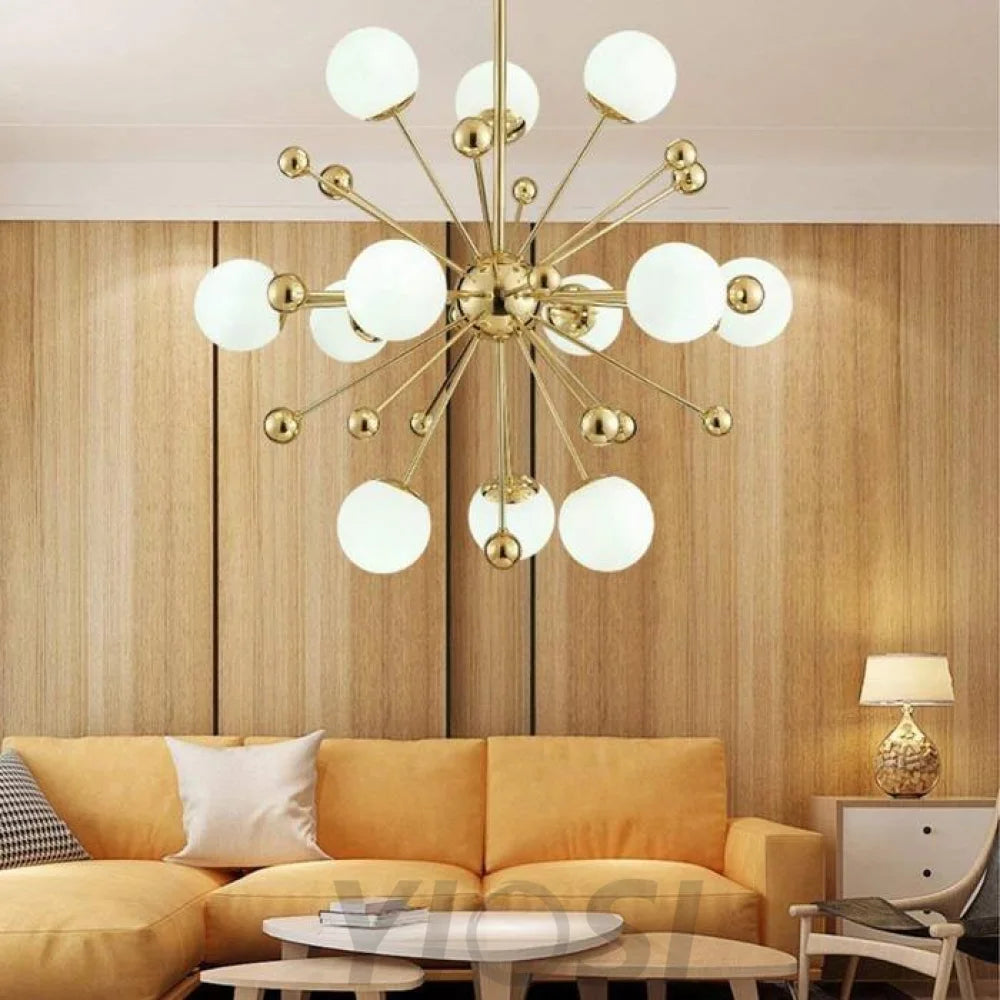 chandelier in living room