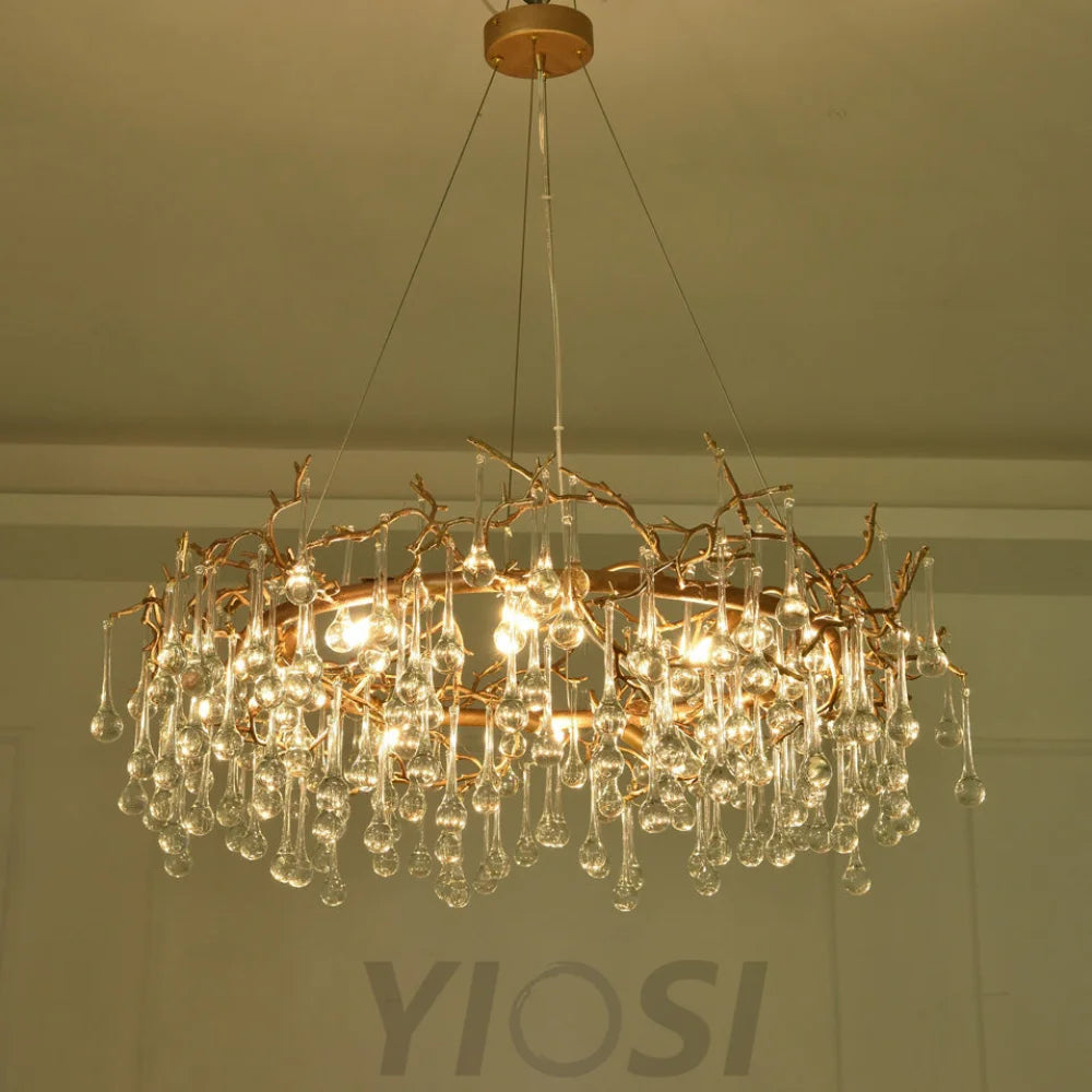 gold chandelier