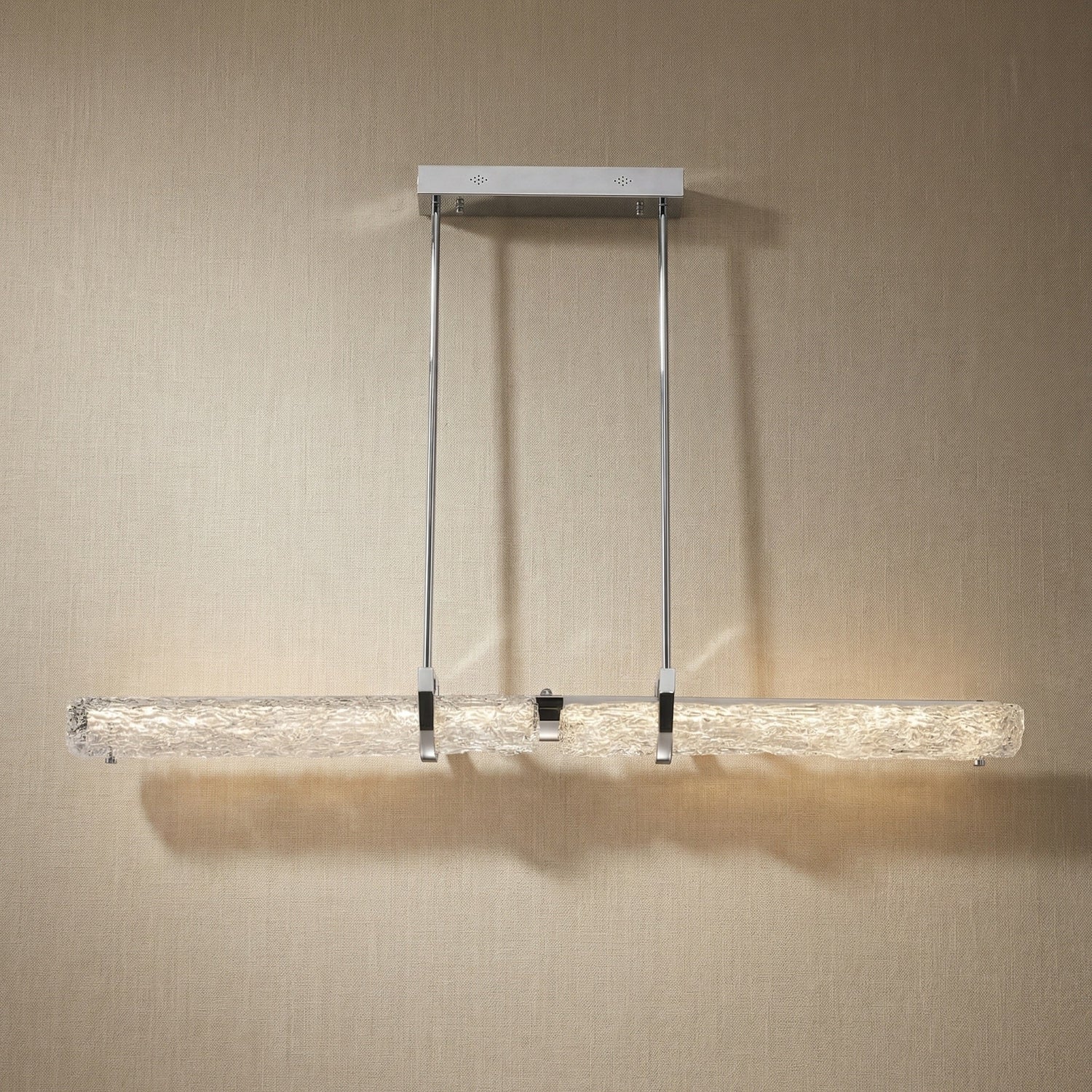 Glitter linear Glass Chandelier