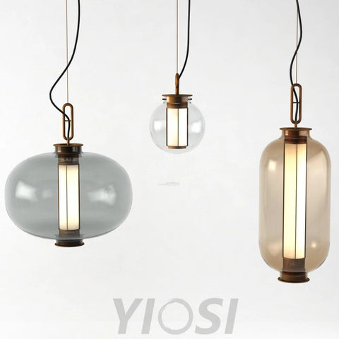 Bai Family Pendant Light ∅ 7″ - Art Glass-1-Yiosilamp