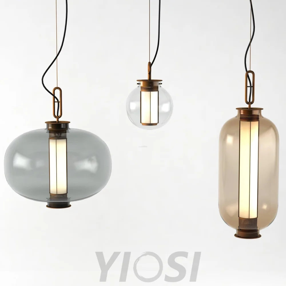 Bai Family Pendant Light ∅ 7″ - Art Glass-1-Yiosilamp
