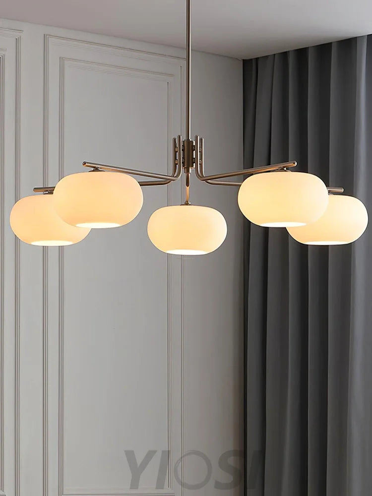 Barndon Round Chandelier - Bend-1-Yiosilamp