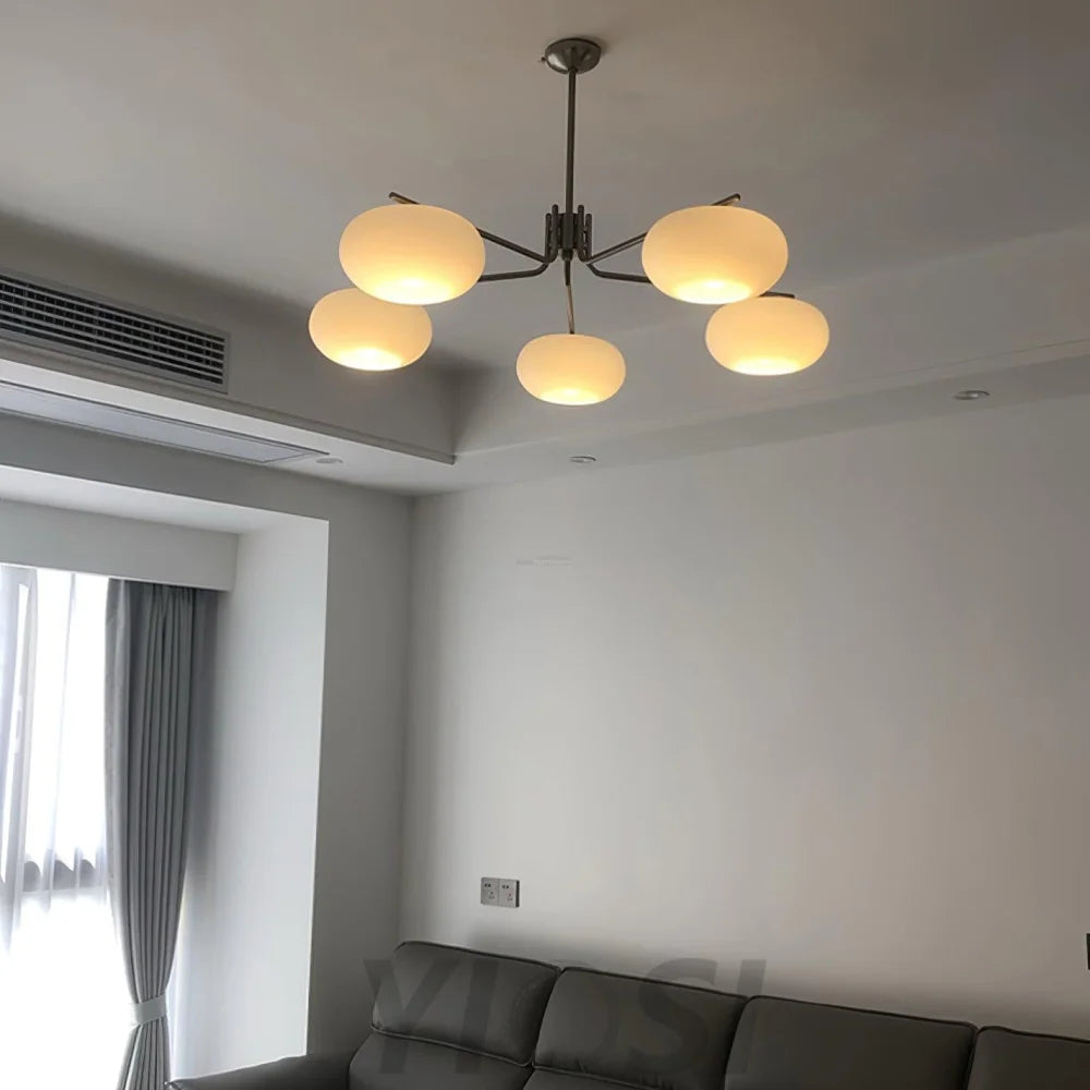 Barndon Round Chandelier - Bend-1-Yiosilamp