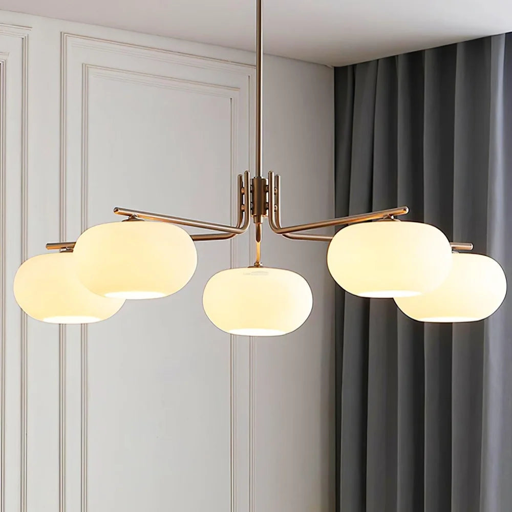 Barndon Round Chandelier - Bend-1-Yiosilamp