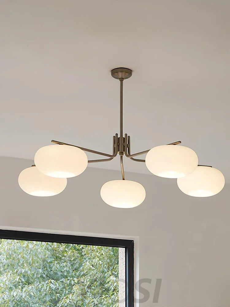 Barndon Round Chandelier - Bend-1-Yiosilamp