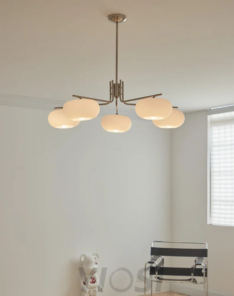 Barndon Round Chandelier - Bend-1-Yiosilamp