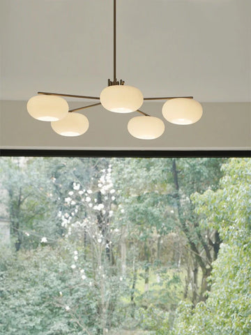 Barndon Round Chandelier - Bend-1-Yiosilamp