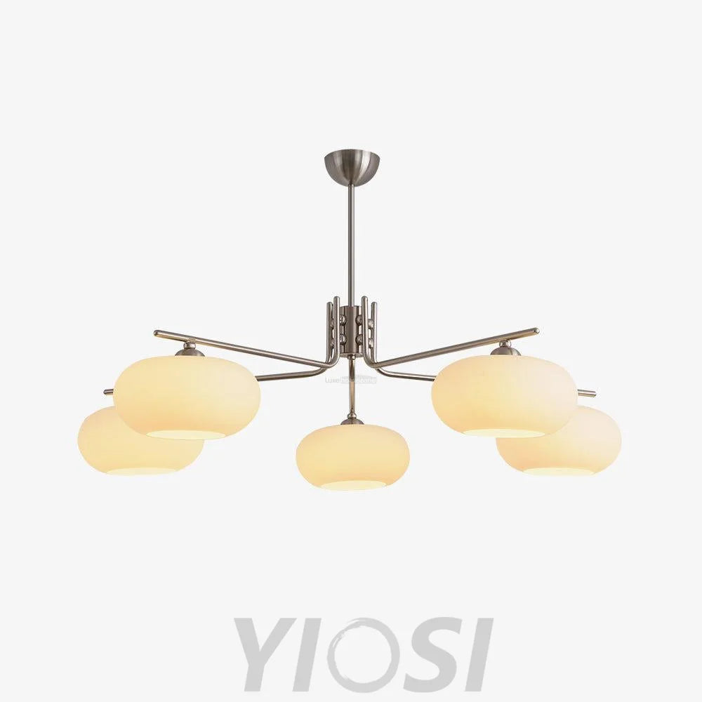 Barndon Round Chandelier - Bend-1-Yiosilamp