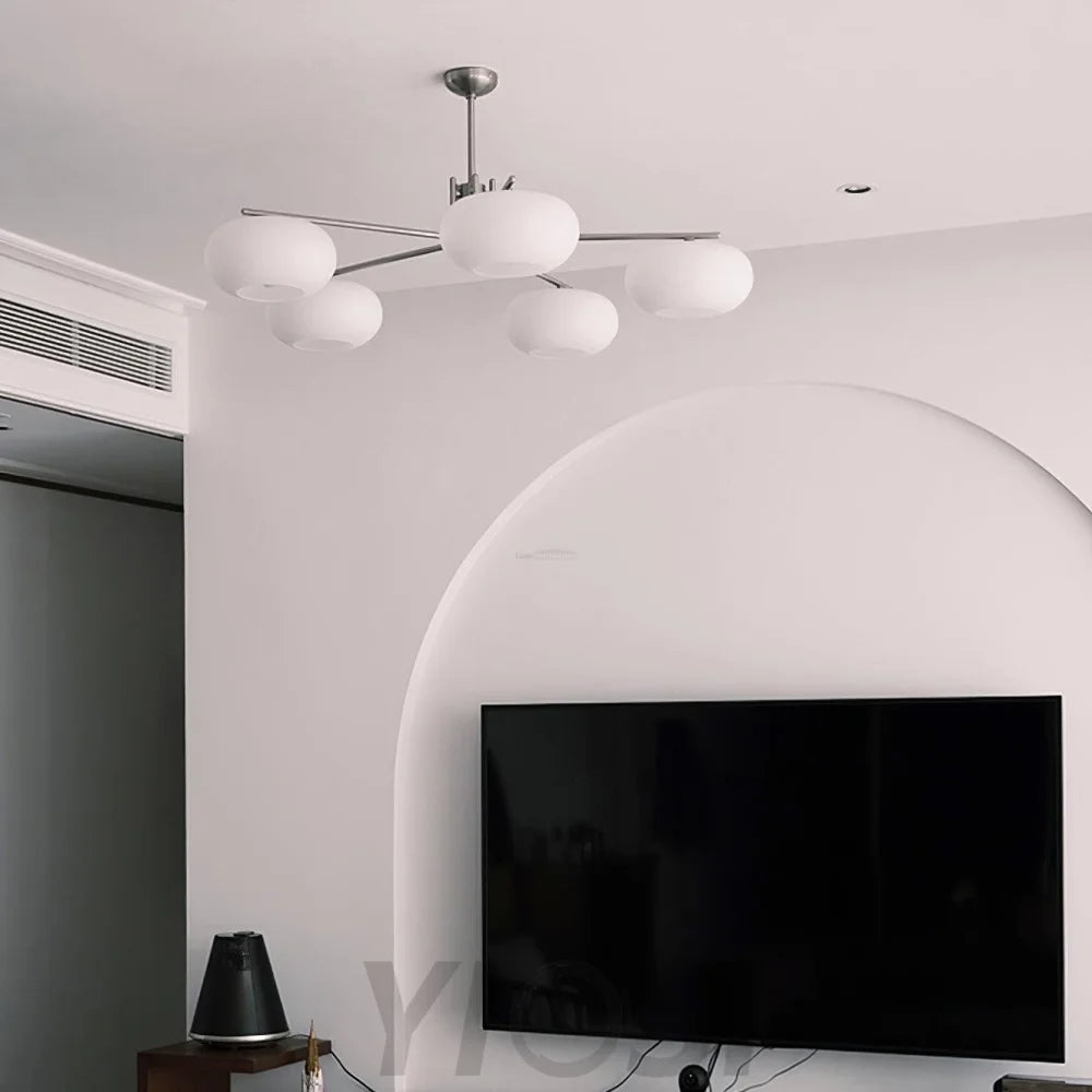 Barndon Round Chandelier - Bend-1-Yiosilamp