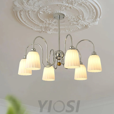 Bauhaus Pleated Chandelier with 3/5/6/8 heads Chandelier