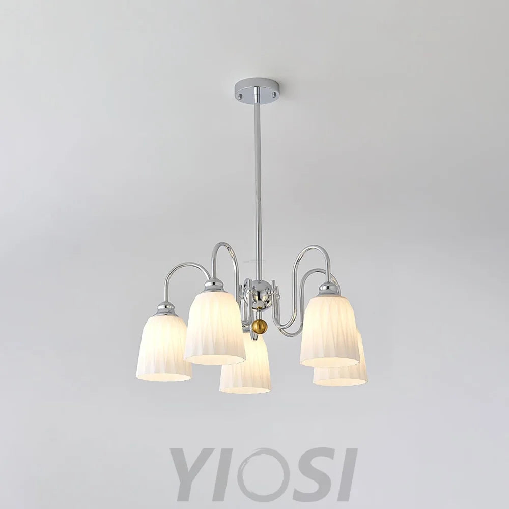 Bauhaus Pleated Chandelier with 3/5/6/8 heads Chandelier
