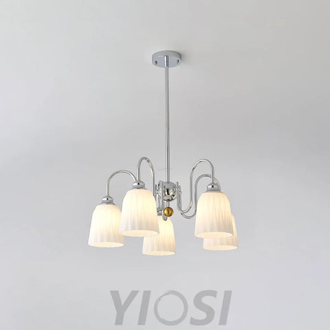 Bauhaus Pleated Chandelier with 3/5/6/8 heads Chandelier