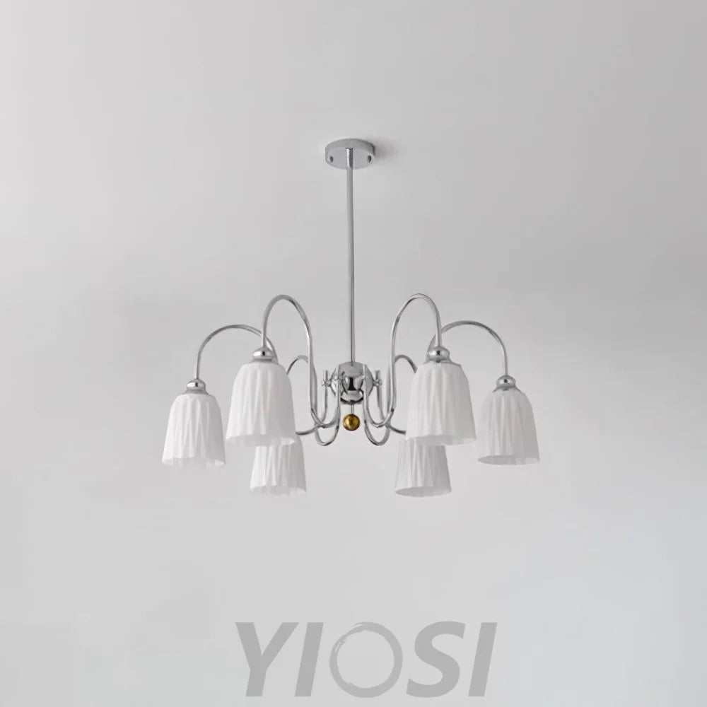 Bauhaus Pleated Chandelier with 3/5/6/8 heads Chandelier