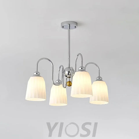 Bauhaus Pleated Chandelier with 3/5/6/8 heads Chandelier