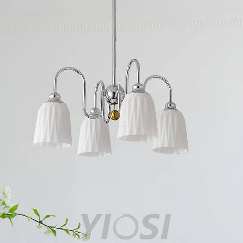 Bauhaus Pleated Chandelier with 3/5/6/8 heads Chandelier