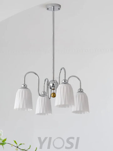 Bauhaus Pleated Chandelier with 3/5/6/8 heads Chandelier