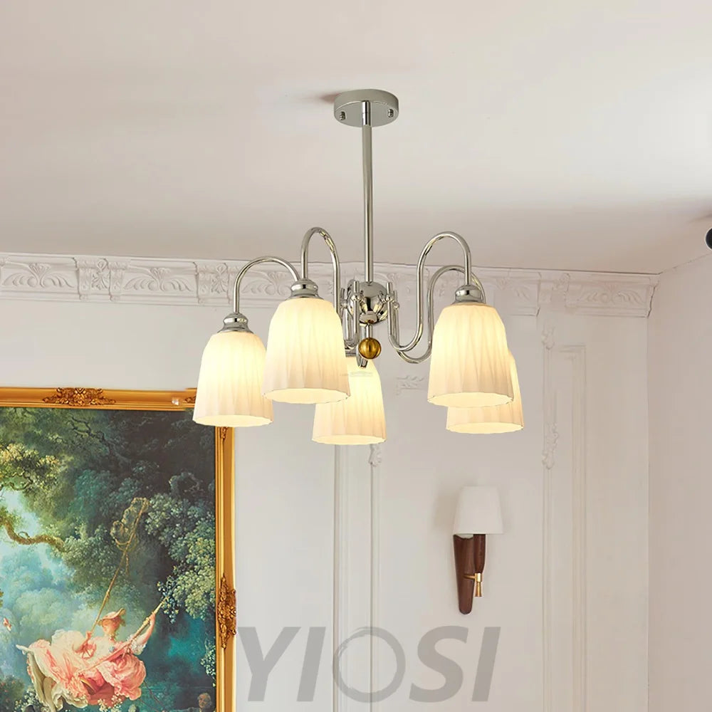 Bauhaus Pleated Chandelier with 3/5/6/8 heads Chandelier