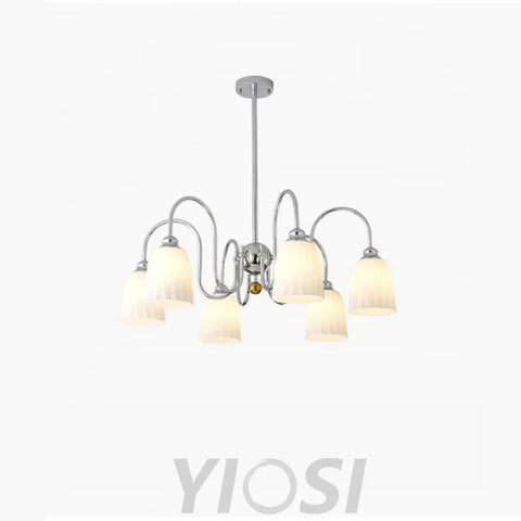 Bauhaus Pleated Chandelier with 3/5/6/8 heads Chandelier