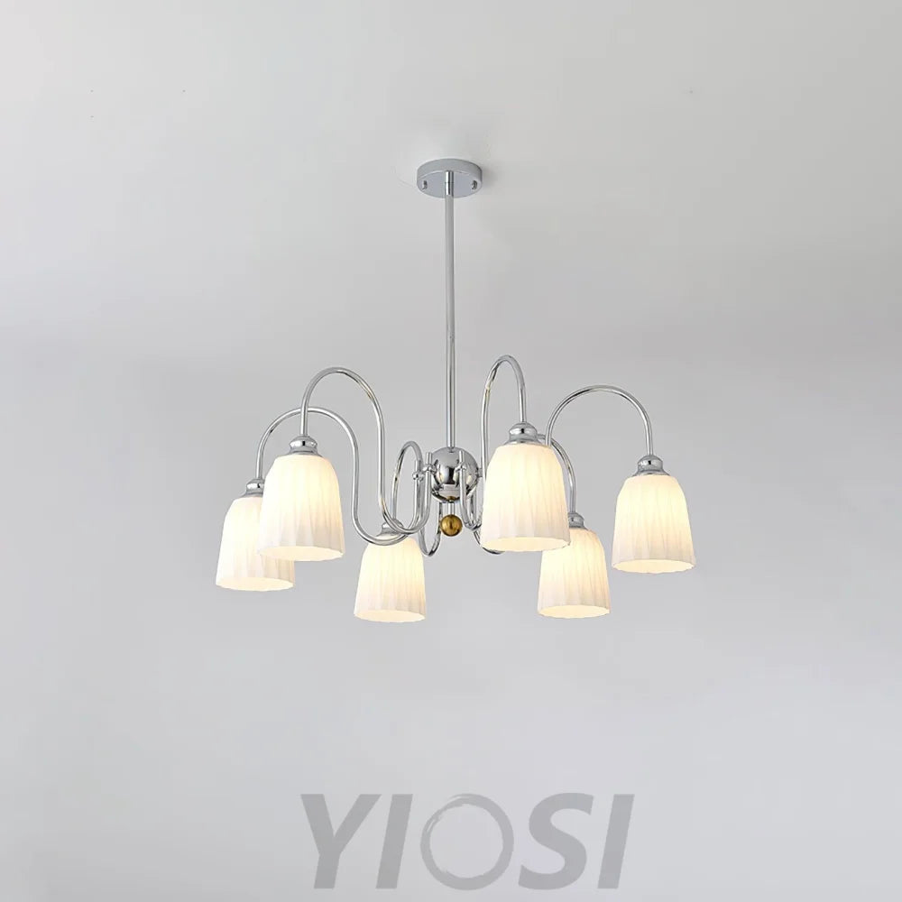 Bauhaus Pleated Chandelier with 3/5/6/8 heads Chandelier