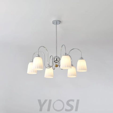 Bauhaus Pleated Chandelier with 3/5/6/8 heads Chandelier