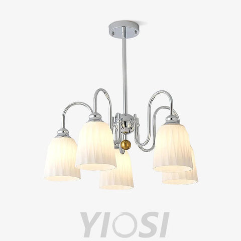 Bauhaus Pleated Chandelier with 3/5/6/8 heads Chandelier