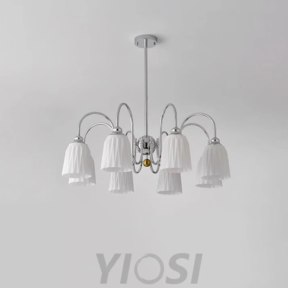 Bauhaus Pleated Chandelier with 3/5/6/8 heads Chandelier