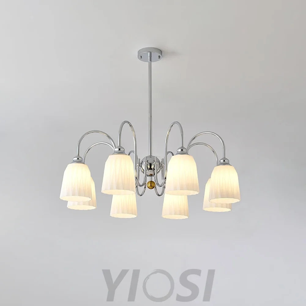 Bauhaus Pleated Chandelier with 3/5/6/8 heads Chandelier